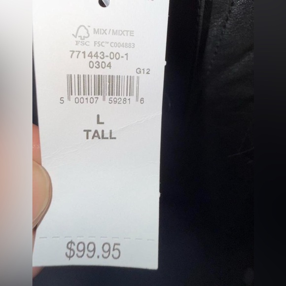 Gap Black Vegan Leather Jacket - Picture 5 of 8